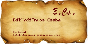 Bárányos Csaba névjegykártya
